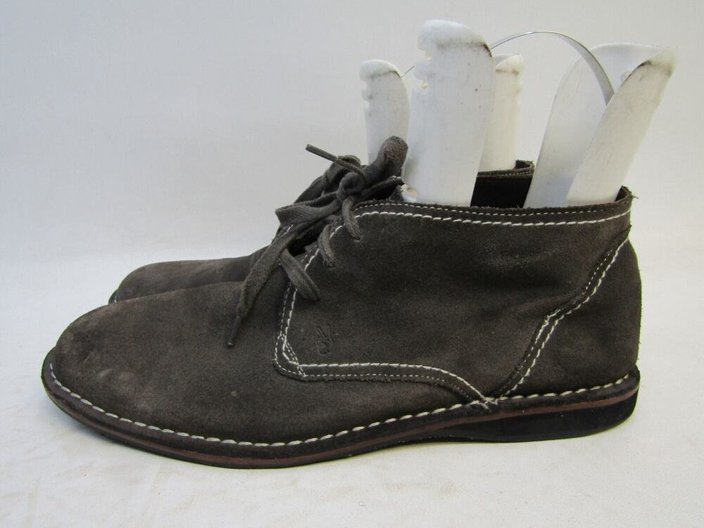 John Varvatos Mens Size 12 M Gray Suede Laces Casual Dress Shoes